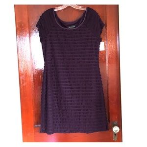 NWT ruffled eggplant dress